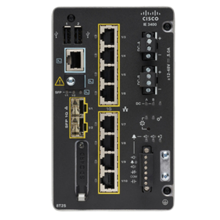 Schakelaar CISCO IE-3400-8T2S-E