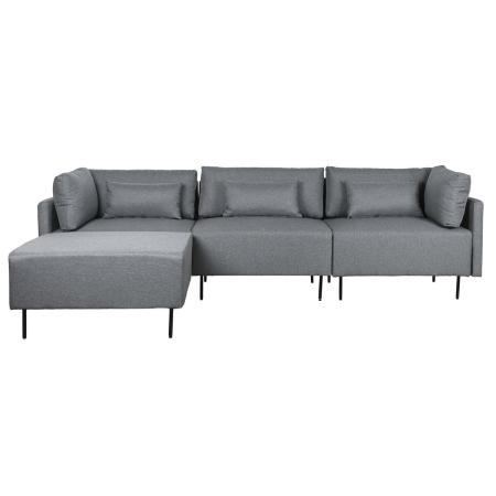 Chaise Longue Sofa DKD Home Decor Grijs Metaal Modern 276 x 152