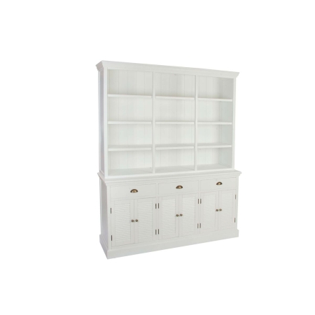 Dientafel DKD Home Decor 165 x 37 x 204 cm Spar Hout Wit