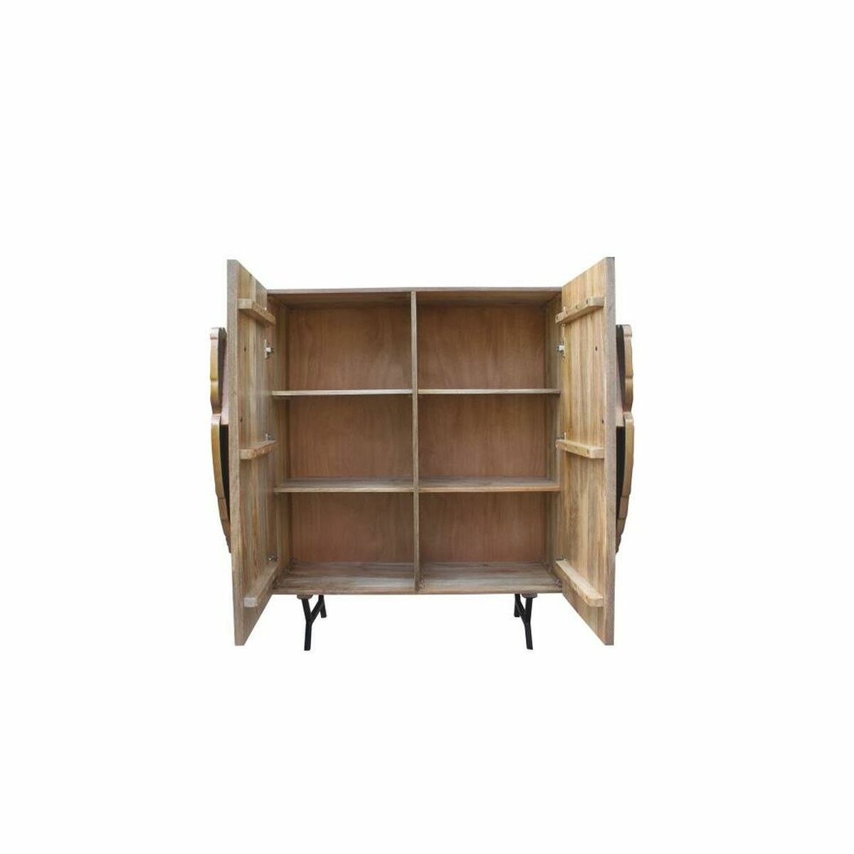 Dientafel DKD Home Decor Gouden Bruin Mangohout (100 x 45 x 120 cm) - Afbeelding 2