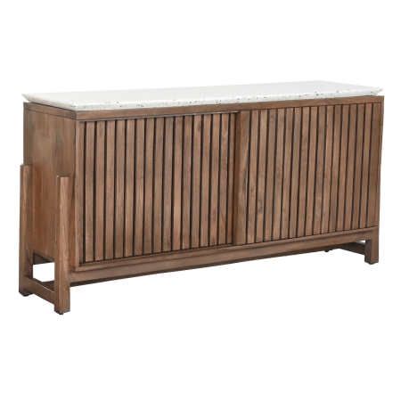 Dientafel Home ESPRIT Acacia Terrazzo 146 x 46 x 82 cm