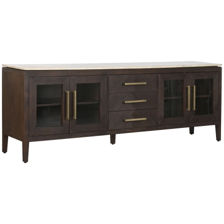 Dientafel Home ESPRIT Marmer Mangohout 200 x 40 x 70 cm