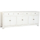 Dientafel Home ESPRIT Wit Elmhout 220 x 42 x 85 cm