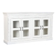 Dientafel Home ESPRIT Wit Kristal Mangohout 180 x 40 x 100 cm