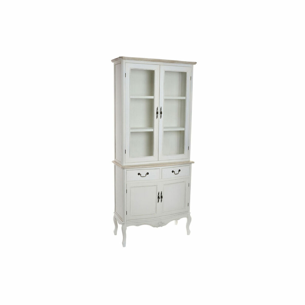 Display Standaard DKD Home Decor Kristal Hout Wit (88 x 40 x 200 cm)
