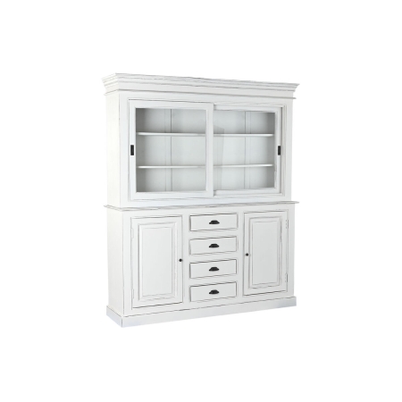 Display Standaard Home ESPRIT Wit Kristal Mangohout 170 x 45 x 200 cm