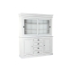 Display Standaard Home ESPRIT Wit Kristal Mangohout 170 x 45 x 200 cm