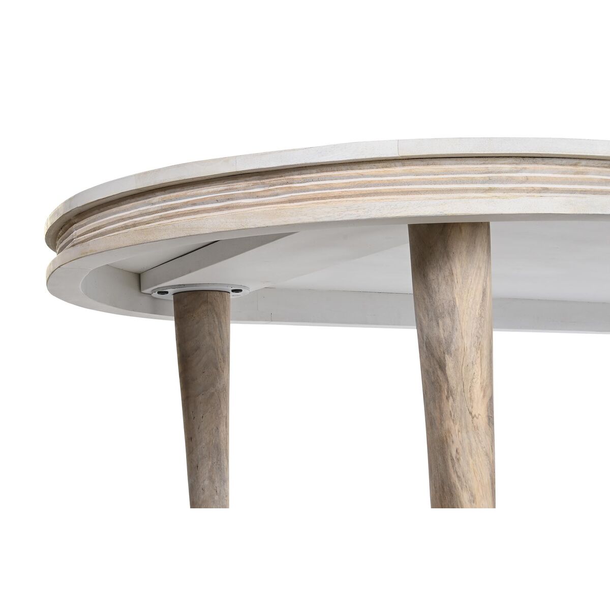 Eettafel DKD Home Decor Wit Gouden Blik Mangohout 180 x 90 x 76 cm - Afbeelding 2