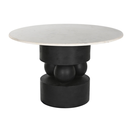 Eettafel Home ESPRIT Marmer Mangohout 120 x 120 x 76 cm