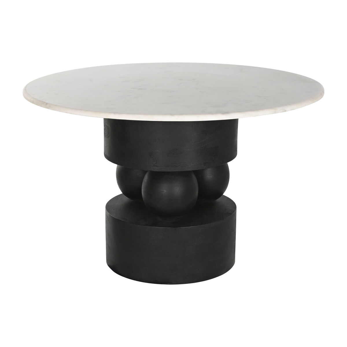 Eettafel Home ESPRIT Marmer Mangohout 120 x 120 x 76 cm