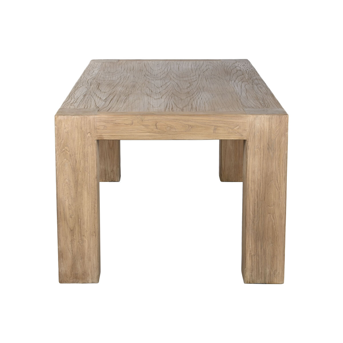 Eettafel Home ESPRIT Natuurlijk Elmhout 220 x 100 x 76 cm - Afbeelding 2