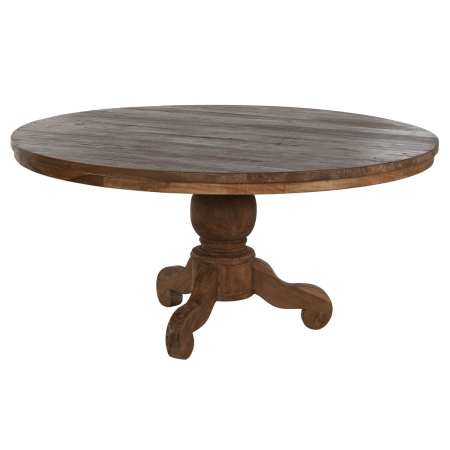 Eettafel Home ESPRIT Natuurlijk Teakhout 160 X 160 X 78 cm