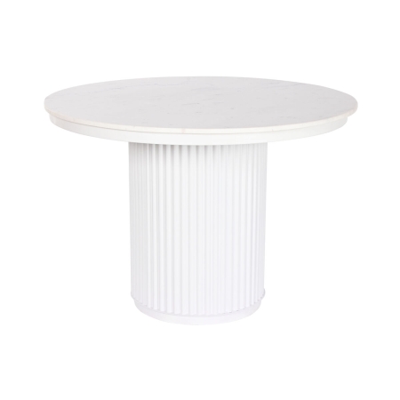 Eettafel Home ESPRIT Wit Metaal Marmer 110 x 110 x 76 cm