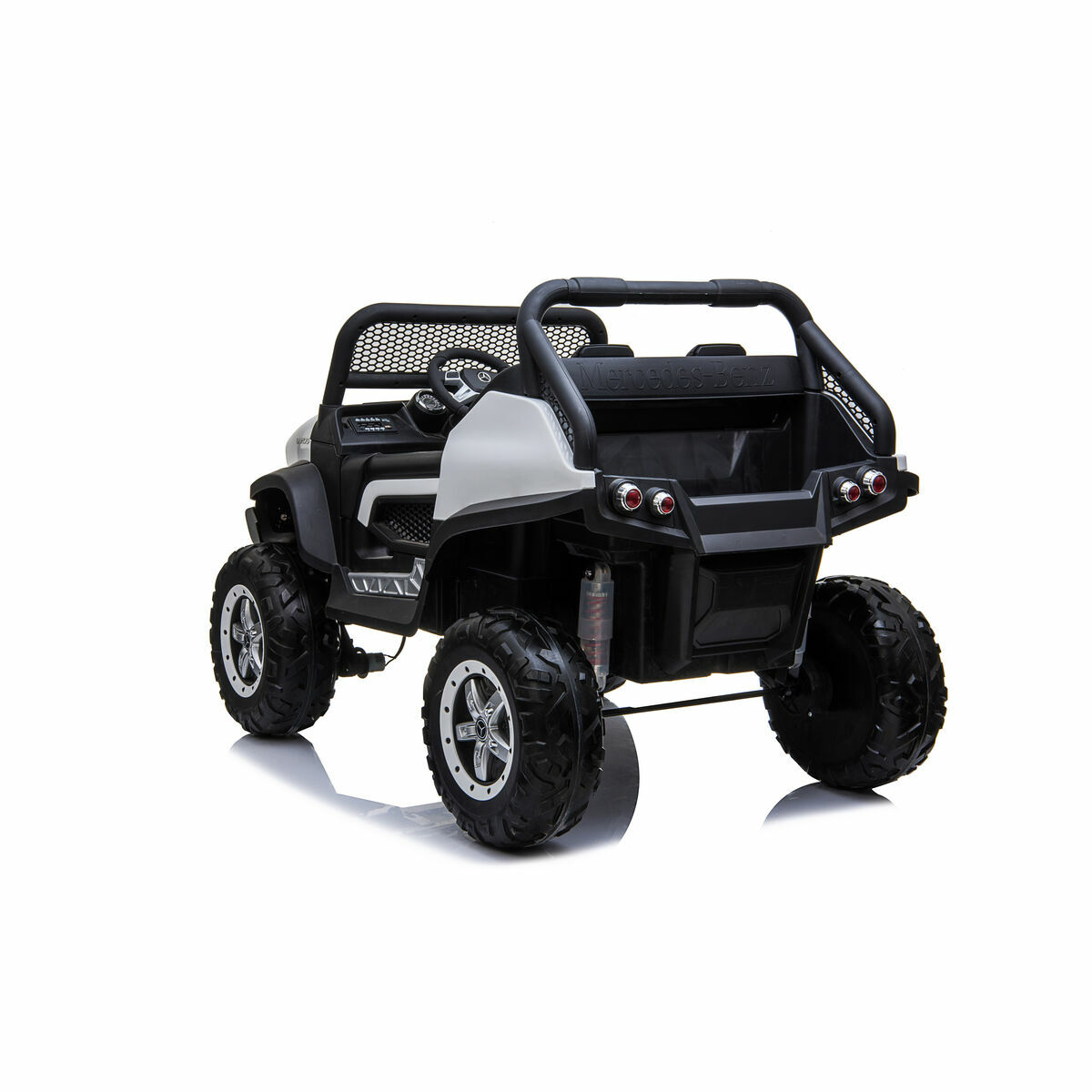 Elektrische auto voor kinderen Mercedes Benz Unimog Wit 12 V - Afbeelding 2