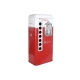 Flessenrek DKD Home Decor 70 x 44 x 151 cm Rood Wit Ijzer