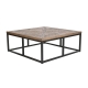 Hoofdtafel Home ESPRIT Hout Metaal 120 x 120 x 45 cm