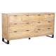 Ladenkast Home ESPRIT Bruin Zwart Alpino 180 x 45 x 91 cm