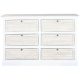 Ladenkast Home ESPRIT Wit Natuurlijk 150 x 40 x 100 cm
