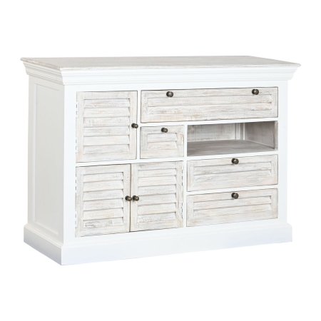 Ladenkast Home ESPRIT Wit Versleten 115 x 40 x 80 cm