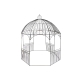 Pergola DKD Home Decor Zwart Ijzer (304 x 304 x 332 cm)