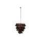 Plafondlamp Home ESPRIT Bruin Zilverkleurig Kristal Staal 25 W 80 x 80 x 80 cm