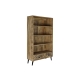 Planken DKD Home Decor Zwart Metaal Donkerbruin Mangohout 100 x 40 x 180 cm