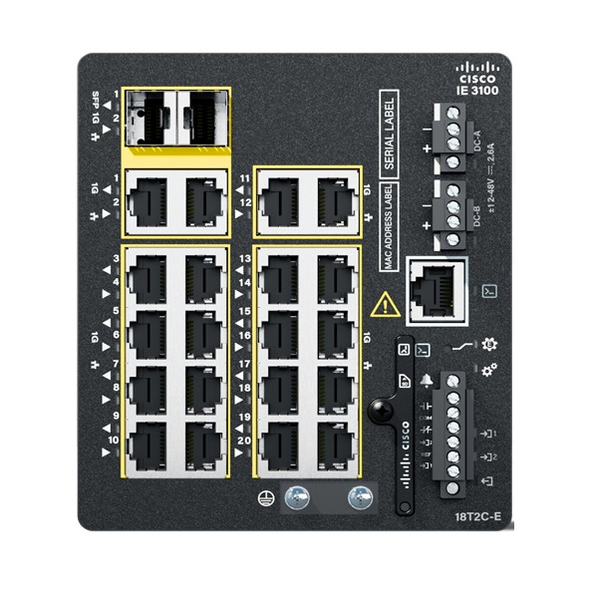 Schakelaar CISCO IE-3100-18T2C-E