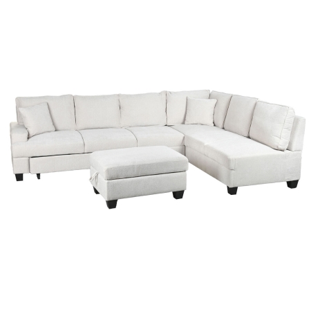 Slaapbank Home ESPRIT Beige Modern 285 x 260 x 90 cm