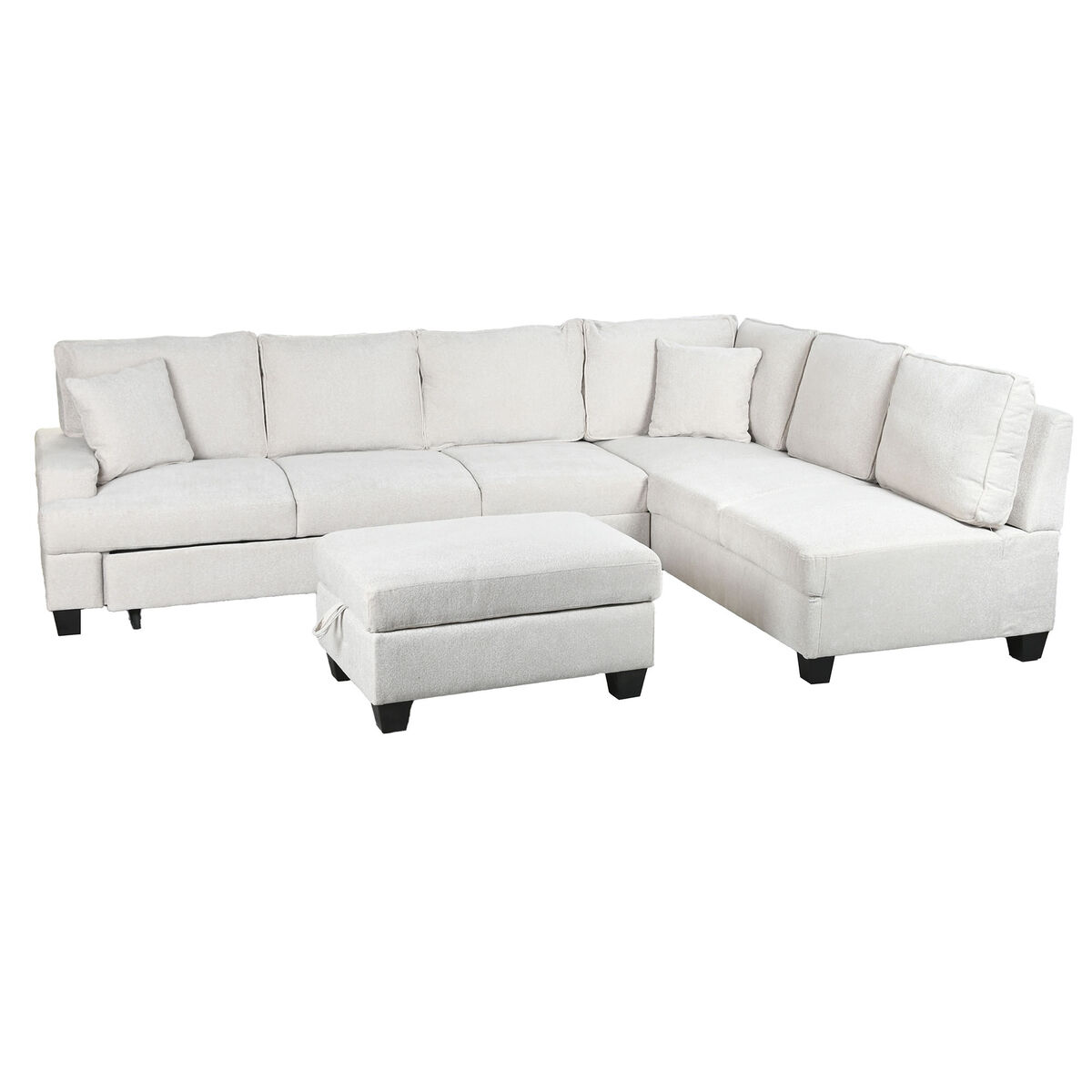 Slaapbank Home ESPRIT Beige Modern 285 x 260 x 90 cm