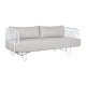Sofa Home ESPRIT Wit Beige Metaal 180 x 66 x 66 cm