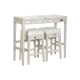 Tafel met stoelen Home ESPRIT Wit Natuurlijk 112 x 40 x 96 cm