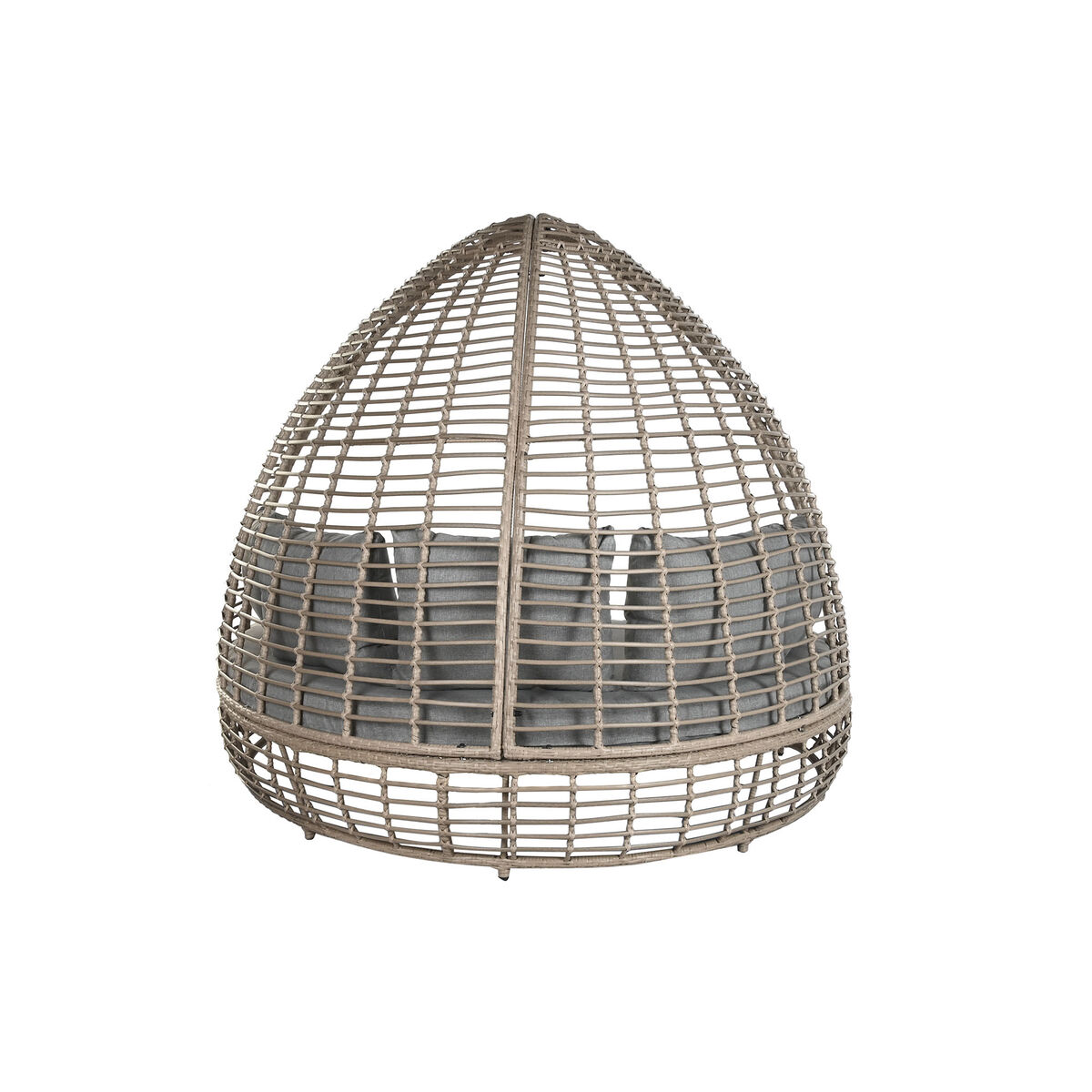 Tuinbank Home ESPRIT Donker grijs 198 x 168 x 168 cm - Afbeelding 2