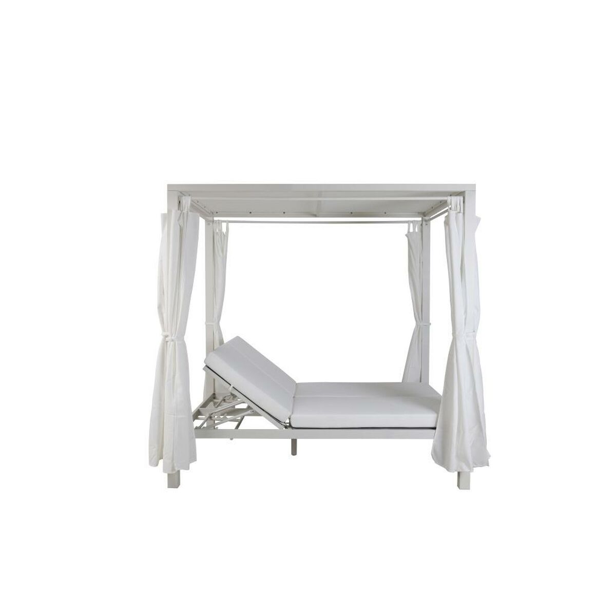 Tuinbed DKD Home Decor Wit Aluminium (148 x 188 x 205 cm) - Afbeelding 2