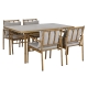 Tuinmeubilair Home ESPRIT Beige 160 x 90 x 75 cm 83 cm (5 Onderdelen)