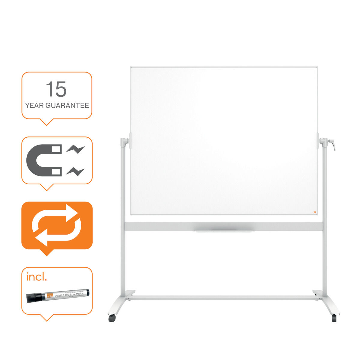 Whiteboard Nobo 150 x 120 cm - Afbeelding 2