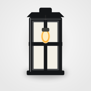 LED buitenwandlamp Nox zwart